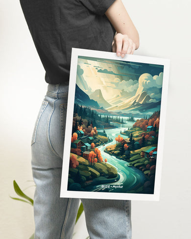 Alpine Mountain Charm [BREATHE] Art-Poster