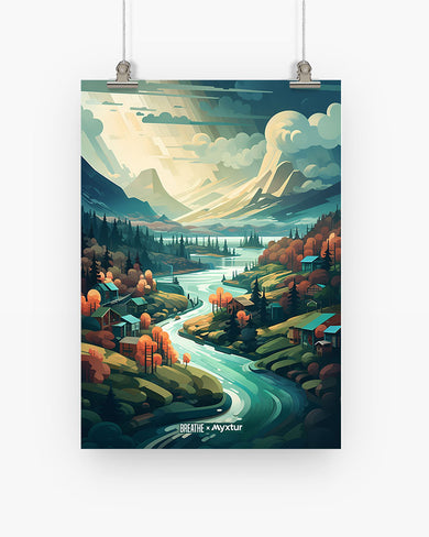 Alpine Mountain Charm [BREATHE] Art-Poster