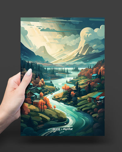 Alpine Mountain Charm [BREATHE] Art-Poster