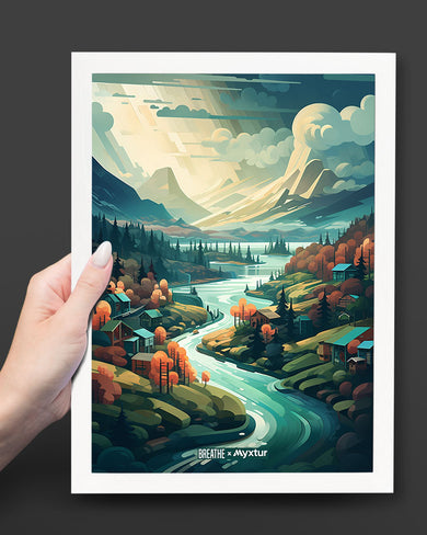 Alpine Mountain Charm [BREATHE] Art-Poster