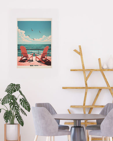 California Dreaming Chairs [BREATHE] Art-Poster