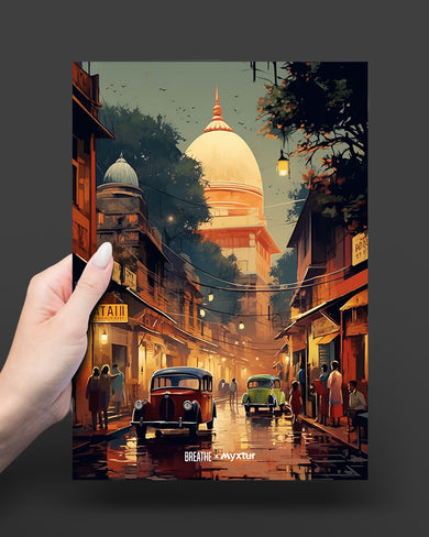 Historic Delhi Lanes [BREATHE] Art Poster