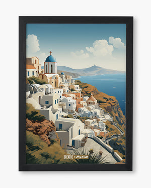 Santorini Splendour [BREATHE] Art Poster