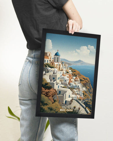 Santorini Splendour [BREATHE] Art-Poster