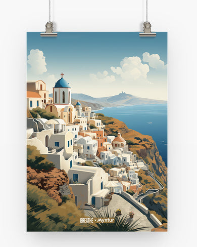 Santorini Splendour [BREATHE] Art-Poster