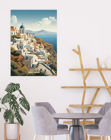 Santorini Splendour [BREATHE] Art-Poster