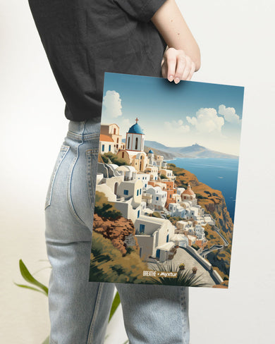 Santorini Splendour [BREATHE] Art-Poster