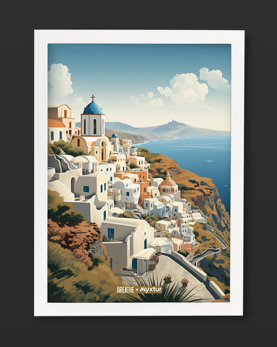 Santorini Splendour [BREATHE] Art-Poster