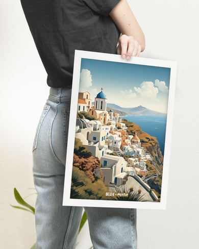 Santorini Splendour [BREATHE] Art-Poster