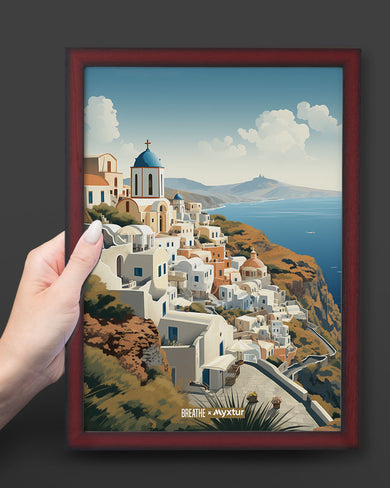 Santorini Splendour [BREATHE] Art-Poster