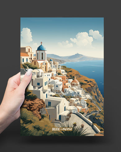 Santorini Splendour [BREATHE] Art-Poster