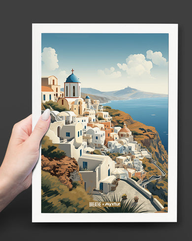 Santorini Splendour [BREATHE] Art-Poster