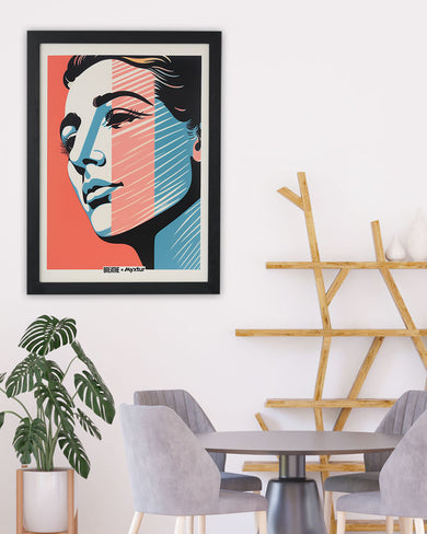 Lady in Hues [BREATHE] Art-Poster