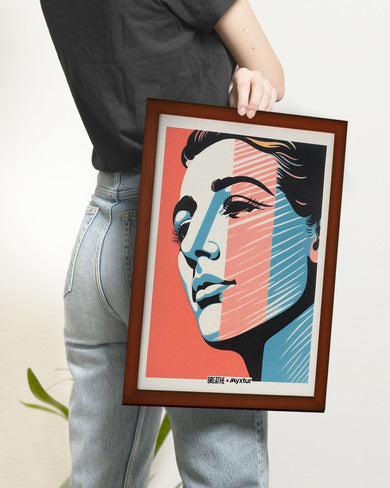 Lady in Hues [BREATHE] Art-Poster