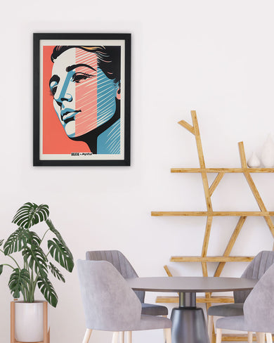 Lady in Hues [BREATHE] Art-Poster