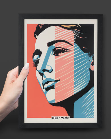 Lady in Hues [BREATHE] Art-Poster