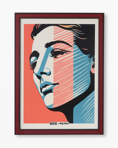 Lady in Hues [BREATHE] Art-Poster