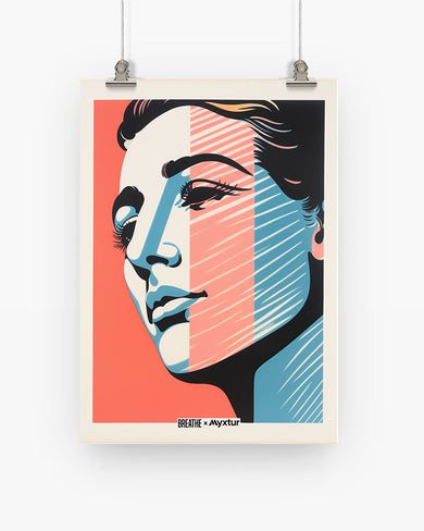 Lady in Hues [BREATHE] Art-Poster