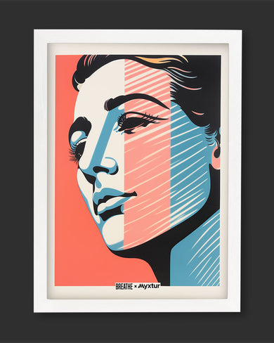 Lady in Hues [BREATHE] Art-Poster