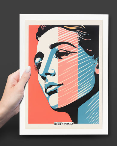 Lady in Hues [BREATHE] Art-Poster