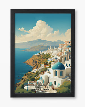 Picturesque Santorini [BREATHE] Art-Poster