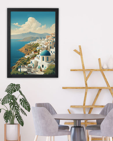 Picturesque Santorini [BREATHE] Art-Poster