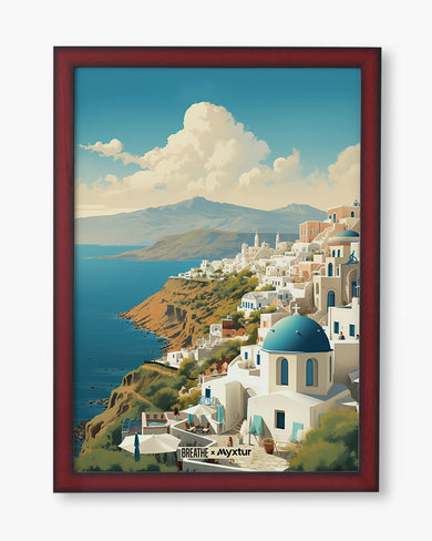 Picturesque Santorini [BREATHE] Art-Poster