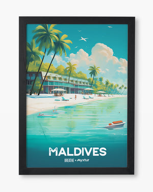 Azure Maldives [BREATHE] Art-Poster