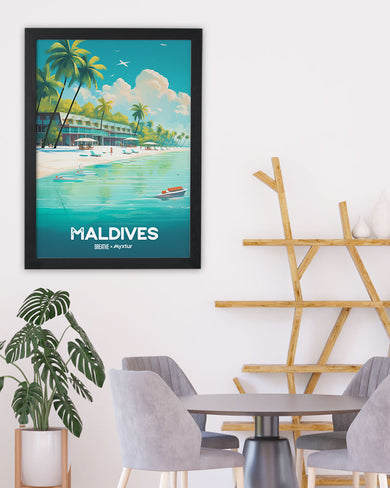Azure Maldives [BREATHE] Art-Poster