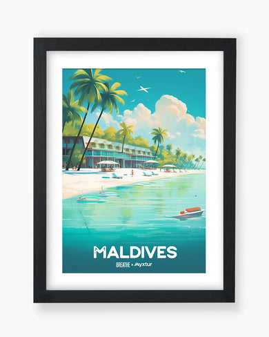Azure Maldives [BREATHE] Art-Poster