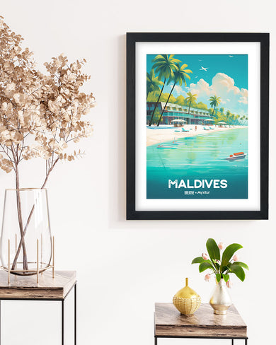 Azure Maldives [BREATHE] Art-Poster
