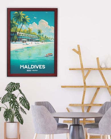Azure Maldives [BREATHE] Art-Poster