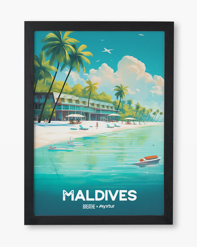 Azure Maldives [BREATHE] Art-Poster
