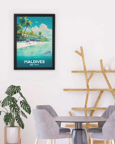 Azure Maldives [BREATHE] Art-Poster