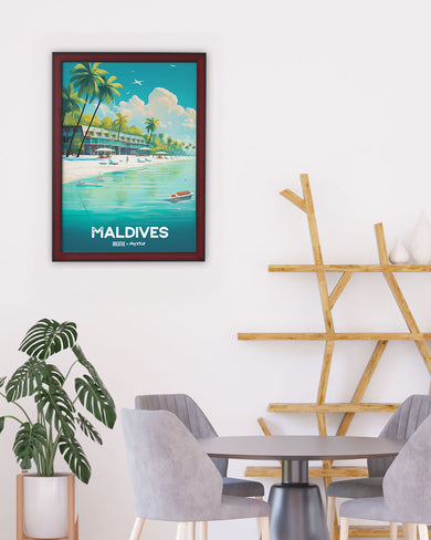 Azure Maldives [BREATHE] Art-Poster