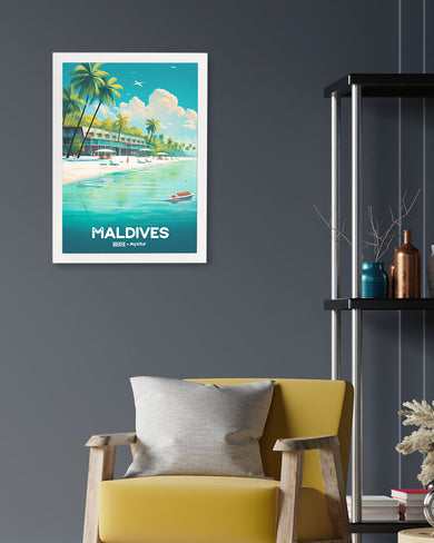 Azure Maldives [BREATHE] Art-Poster