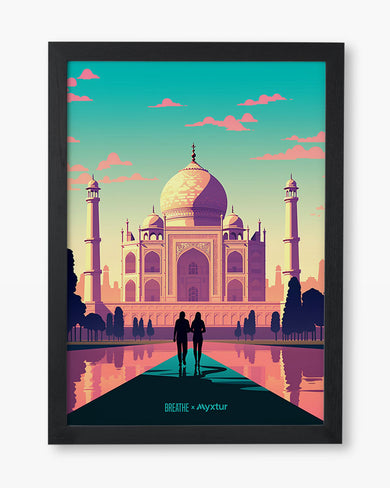 Taj Mahal Embrace [BREATHE] Art-Poster