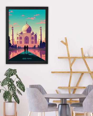 Taj Mahal Embrace [BREATHE] Art-Poster