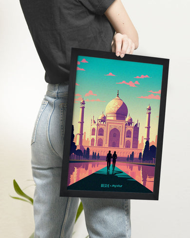 Taj Mahal Embrace [BREATHE] Art-Poster