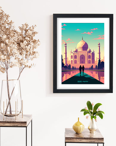 Taj Mahal Embrace [BREATHE] Art-Poster