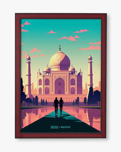Taj Mahal Embrace [BREATHE] Art-Poster