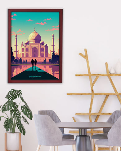 Taj Mahal Embrace [BREATHE] Art-Poster