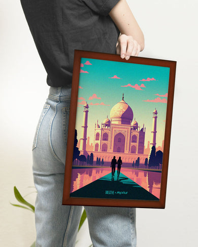 Taj Mahal Embrace [BREATHE] Art-Poster