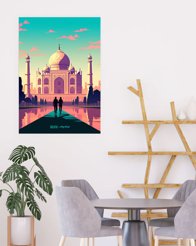 Taj Mahal Embrace [BREATHE] Art-Poster
