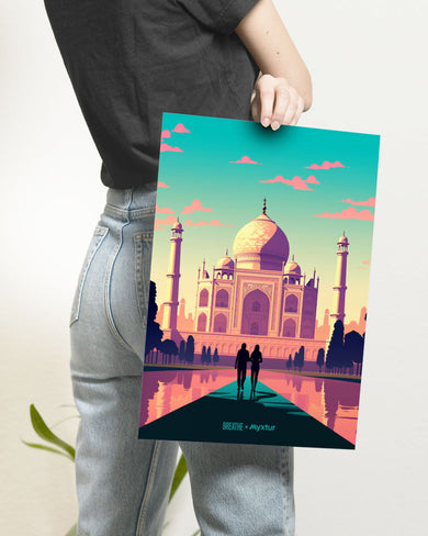 Taj Mahal Embrace [BREATHE] Art-Poster