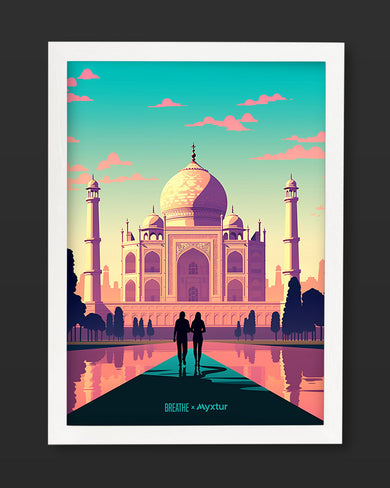 Taj Mahal Embrace [BREATHE] Art-Poster
