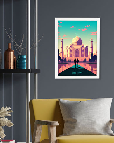 Taj Mahal Embrace [BREATHE] Art-Poster
