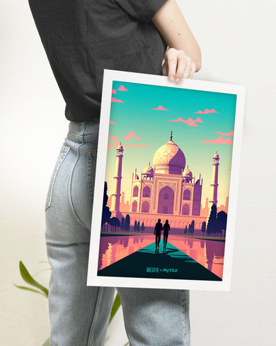 Taj Mahal Embrace [BREATHE] Art-Poster