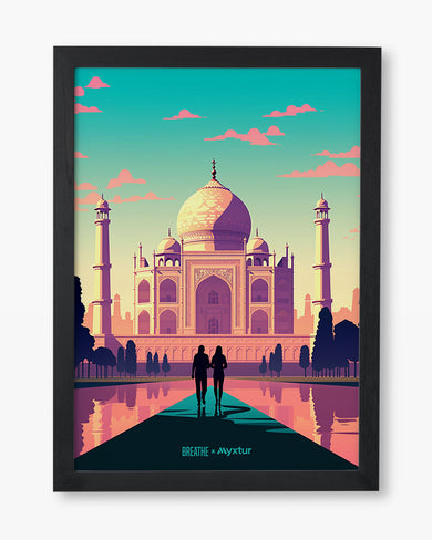 Taj Mahal Embrace [BREATHE] Art-Poster
