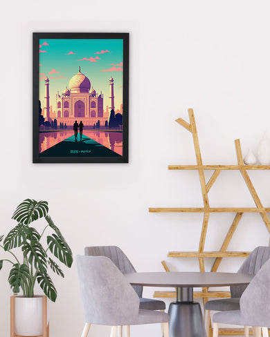 Taj Mahal Embrace [BREATHE] Art-Poster